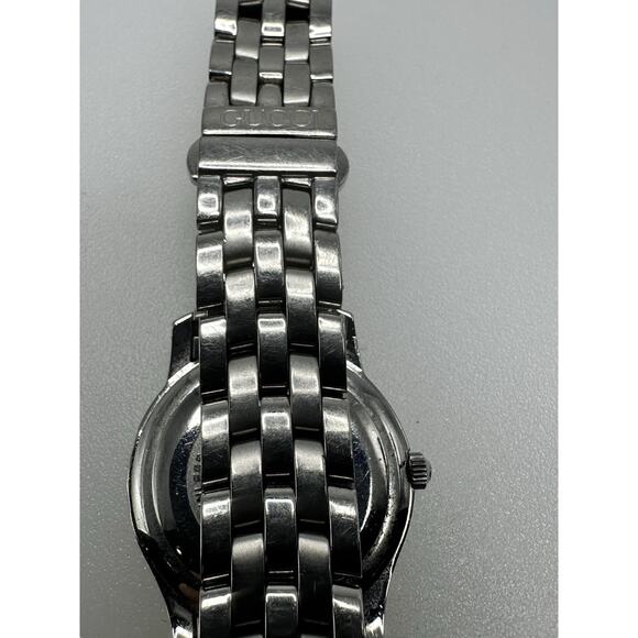 Gucci 5500L Stainless Steel & Diamonds Mother of Pearl Watch Ladies Classic! - Picture 9 of 10